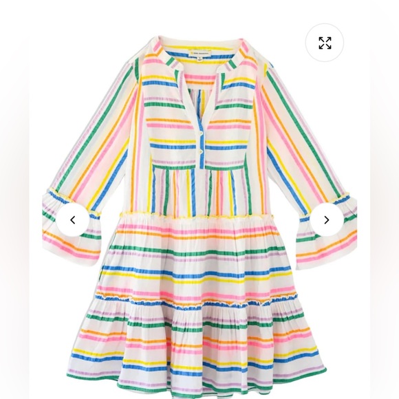 Kerri Rosenthal Charlie Multicolor Striped Shirt Dress - Picture 10 of 12